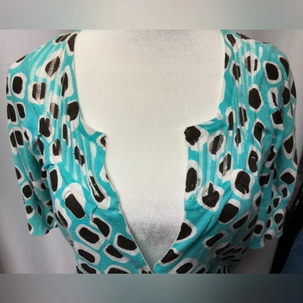 Charlotte Tarantola abstract dotted cardigan